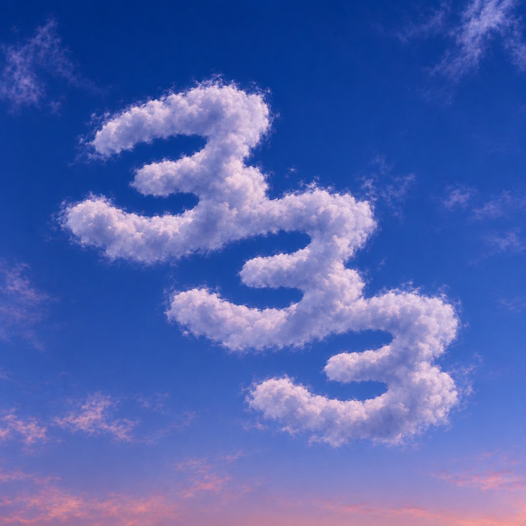 333 cloud at blue hour