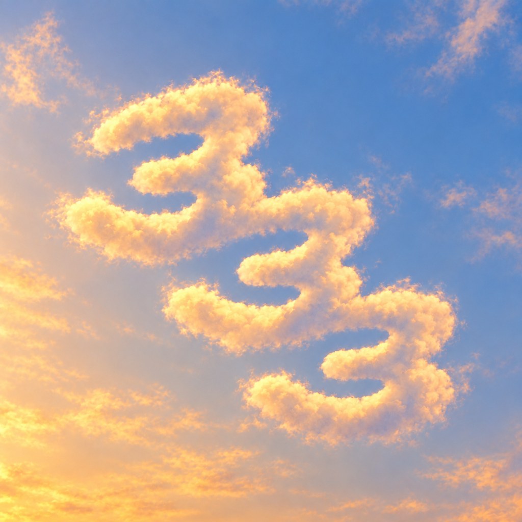 333 cloud at golden hour