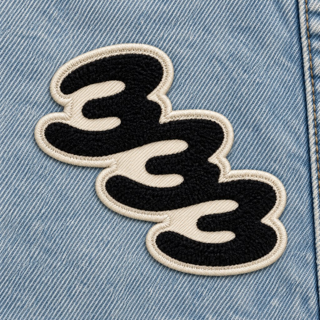 333 logo as patch